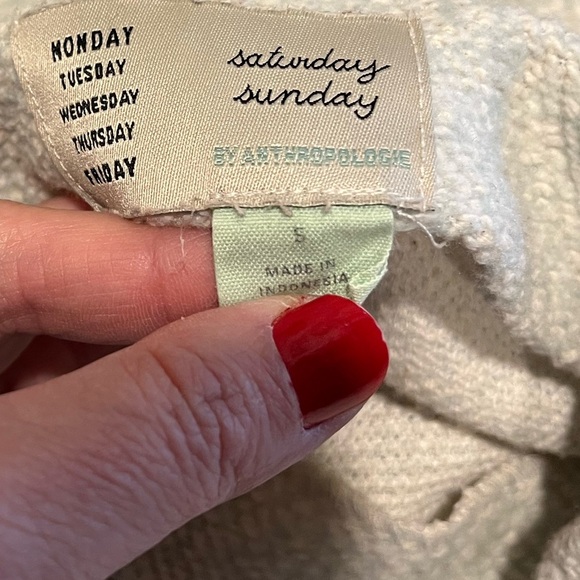 ANTHROPOLOGIE Saturday Sunday – Ellie Mock Neck Tunic Top – Size S – Mint - Picture 3 of 9